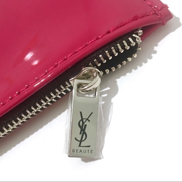 Yves Saint Laurent Beauté Pouch Pink w/ Zipper NEW - Picture 4 of 7